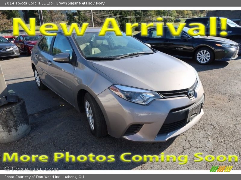 Brown Sugar Metallic / Ivory 2014 Toyota Corolla LE Eco