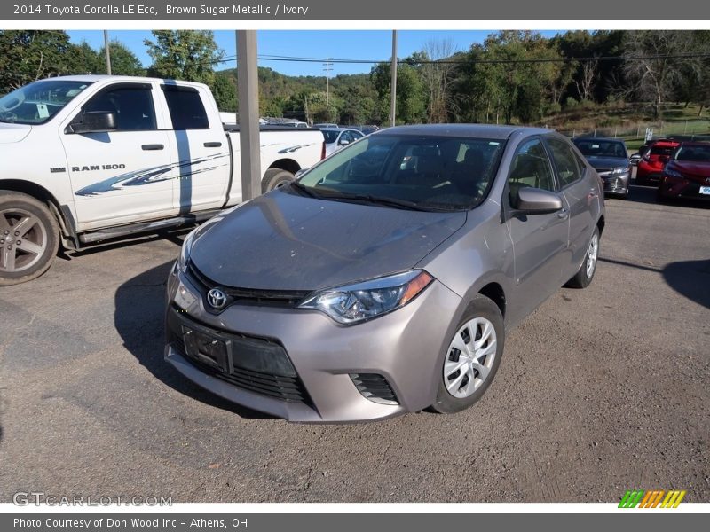 Brown Sugar Metallic / Ivory 2014 Toyota Corolla LE Eco