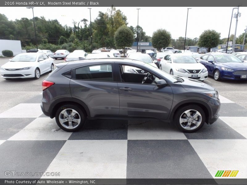 Modern Steel Metallic / Black 2016 Honda HR-V LX