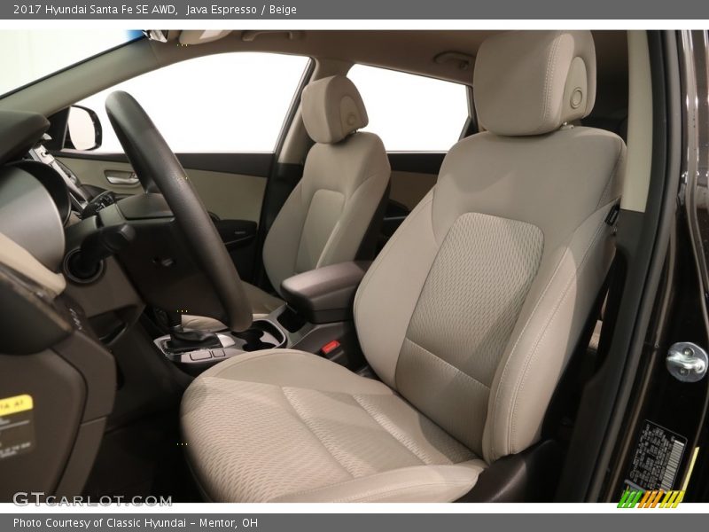 Java Espresso / Beige 2017 Hyundai Santa Fe SE AWD