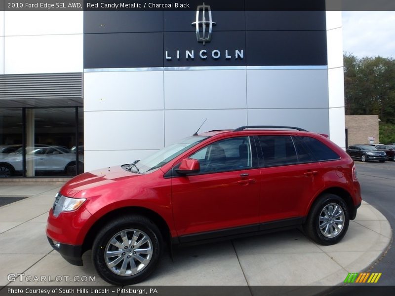 Red Candy Metallic / Charcoal Black 2010 Ford Edge SEL AWD