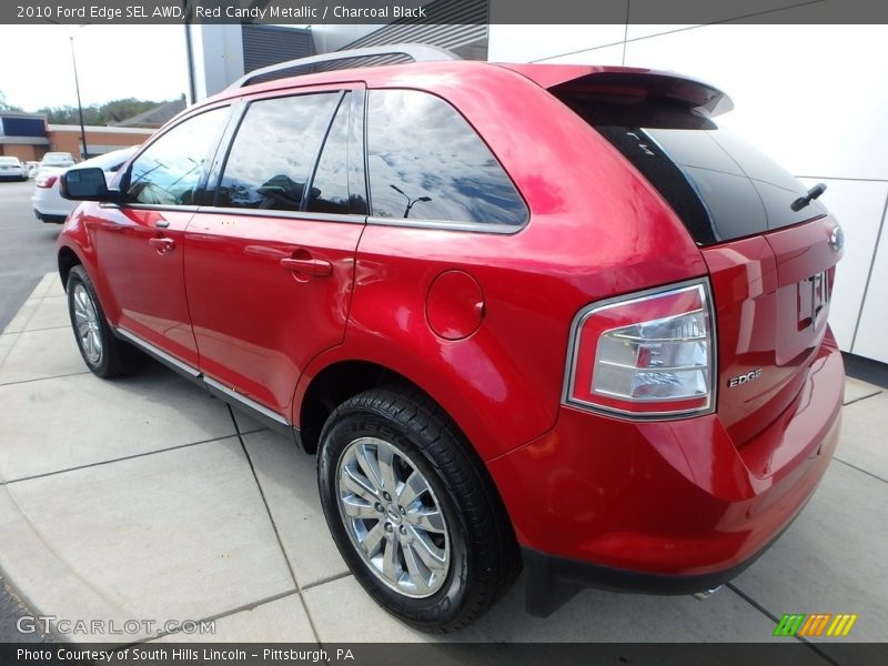 Red Candy Metallic / Charcoal Black 2010 Ford Edge SEL AWD