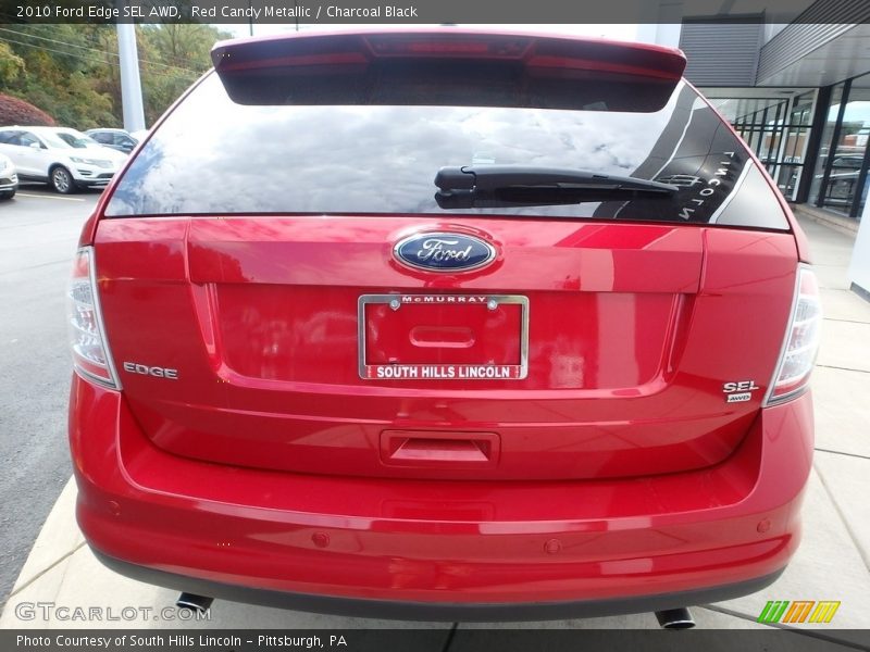 Red Candy Metallic / Charcoal Black 2010 Ford Edge SEL AWD