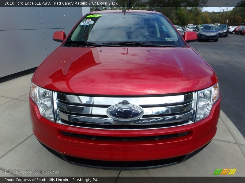 Red Candy Metallic / Charcoal Black 2010 Ford Edge SEL AWD