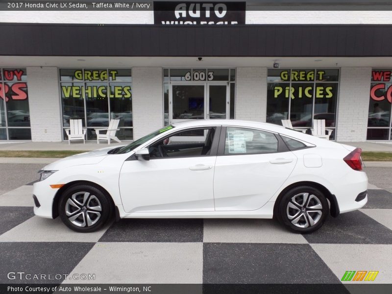 Taffeta White / Ivory 2017 Honda Civic LX Sedan