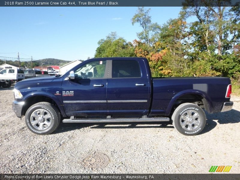 True Blue Pearl / Black 2018 Ram 2500 Laramie Crew Cab 4x4