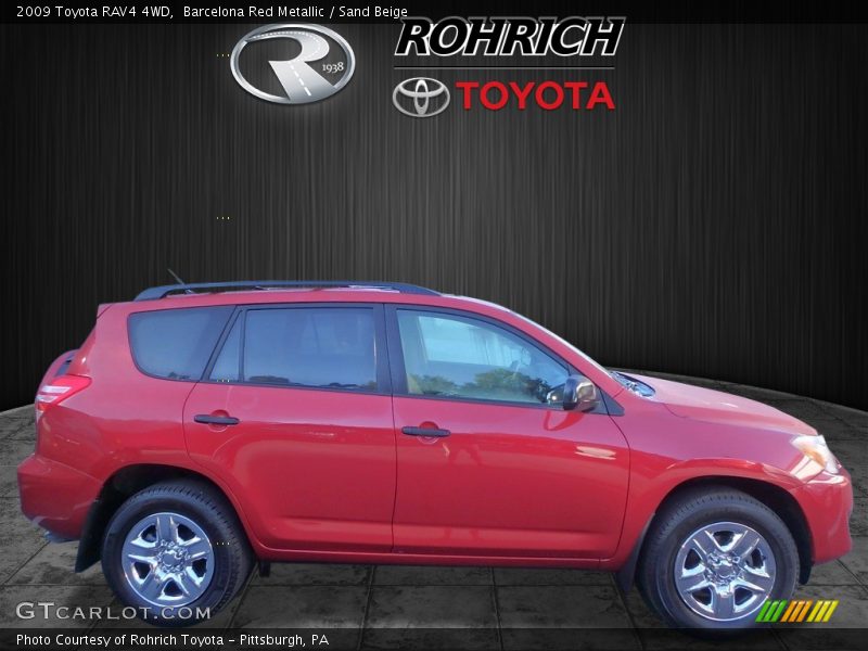 Barcelona Red Metallic / Sand Beige 2009 Toyota RAV4 4WD