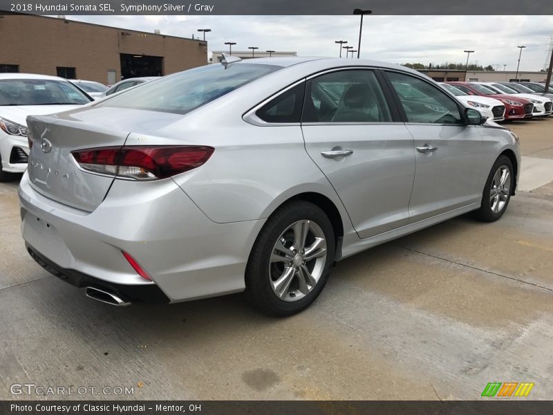 Symphony Silver / Gray 2018 Hyundai Sonata SEL