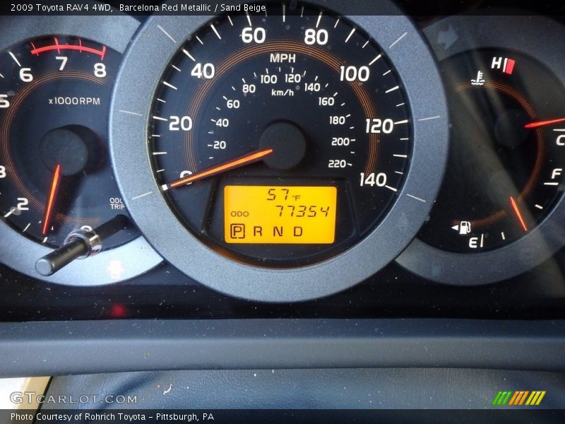 Barcelona Red Metallic / Sand Beige 2009 Toyota RAV4 4WD