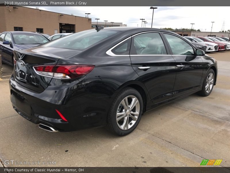 Phantom Black / Gray 2018 Hyundai Sonata SEL