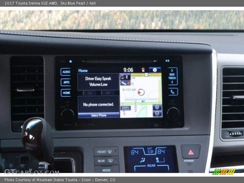 Sky Blue Pearl / Ash 2017 Toyota Sienna XLE AWD