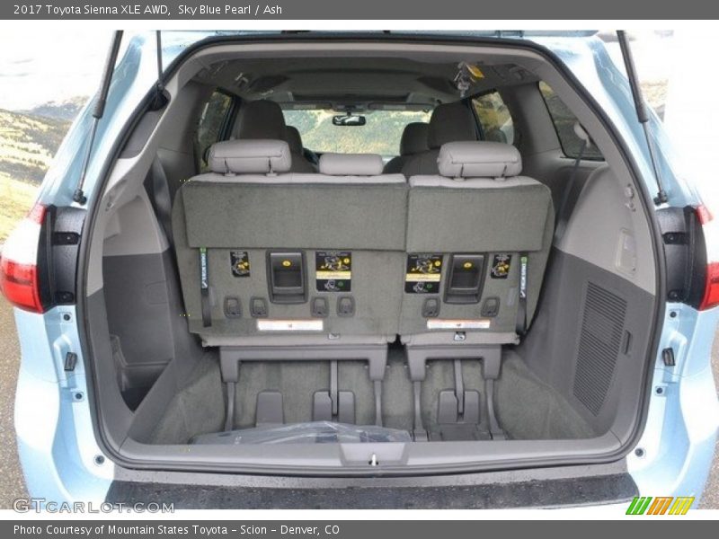 Sky Blue Pearl / Ash 2017 Toyota Sienna XLE AWD