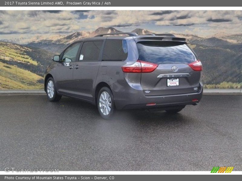 Predawn Gray Mica / Ash 2017 Toyota Sienna Limited AWD