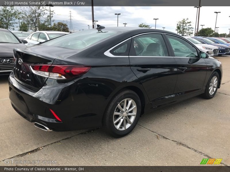 Phantom Black / Gray 2018 Hyundai Sonata SE