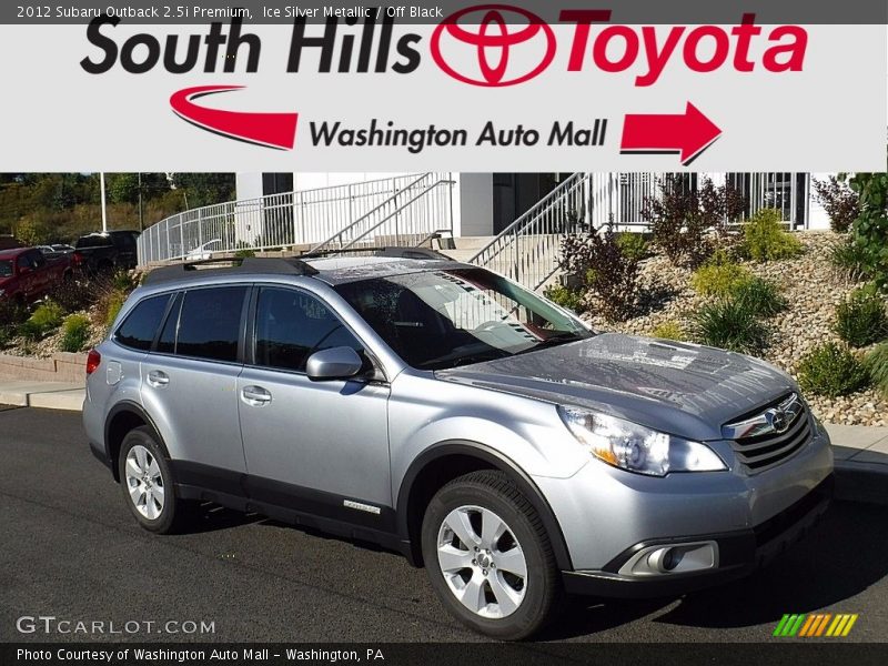 Ice Silver Metallic / Off Black 2012 Subaru Outback 2.5i Premium