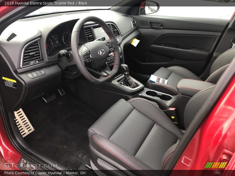  2018 Elantra Sport Black Interior
