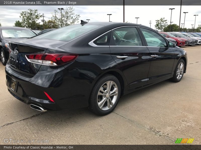 Phantom Black / Beige 2018 Hyundai Sonata SEL