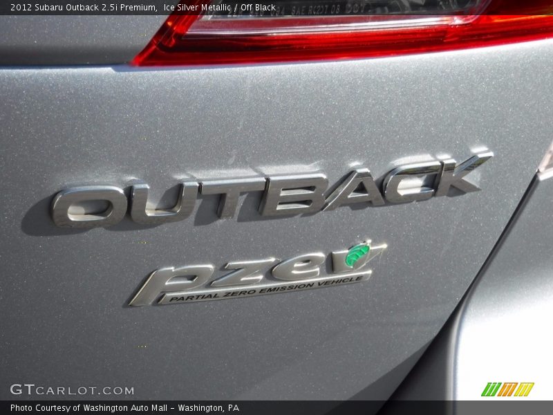 Ice Silver Metallic / Off Black 2012 Subaru Outback 2.5i Premium