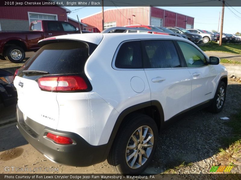 Bright White / Black 2018 Jeep Cherokee Limited 4x4