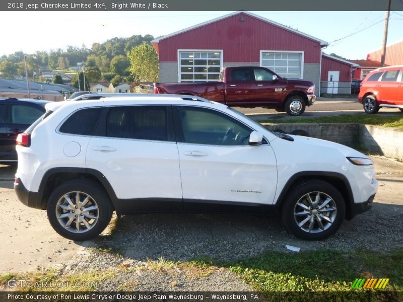 Bright White / Black 2018 Jeep Cherokee Limited 4x4