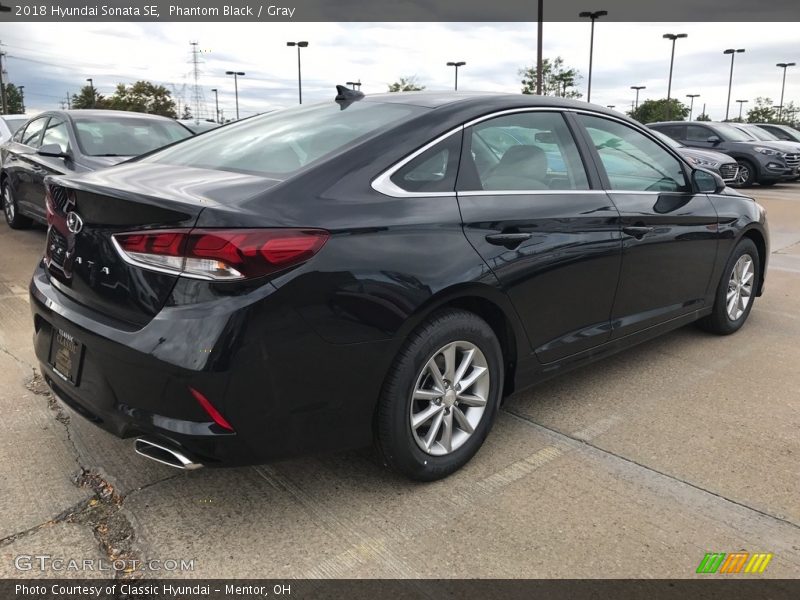 Phantom Black / Gray 2018 Hyundai Sonata SE