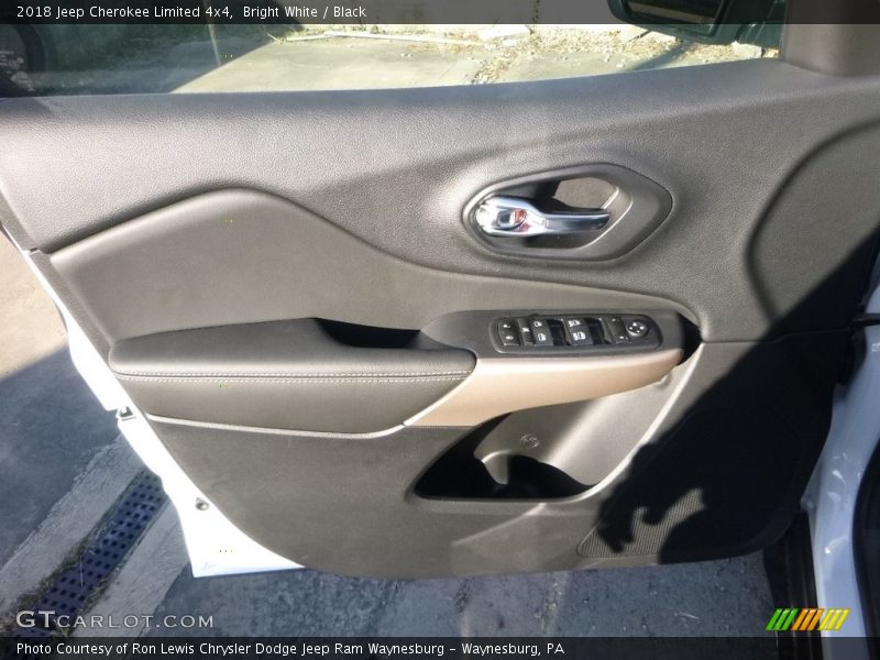 Bright White / Black 2018 Jeep Cherokee Limited 4x4