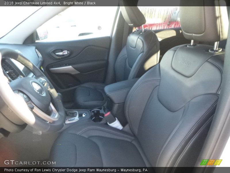 Bright White / Black 2018 Jeep Cherokee Limited 4x4