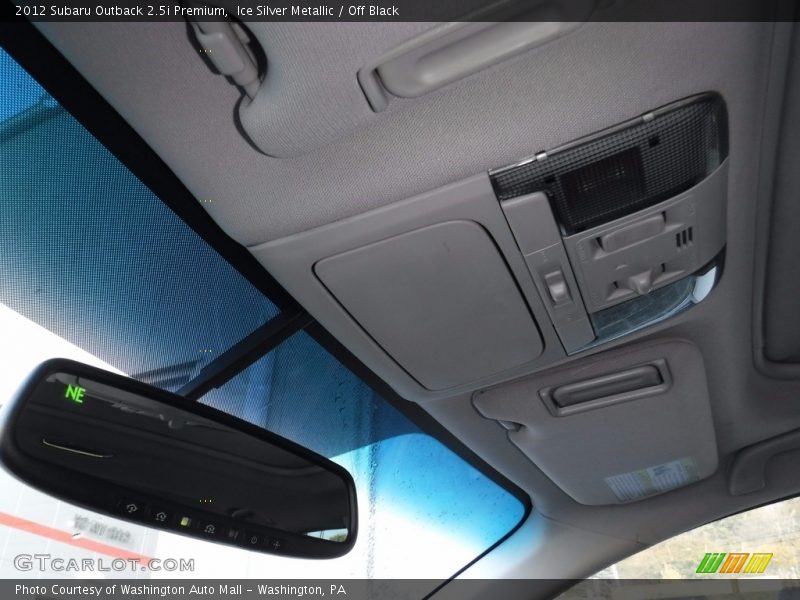 Ice Silver Metallic / Off Black 2012 Subaru Outback 2.5i Premium