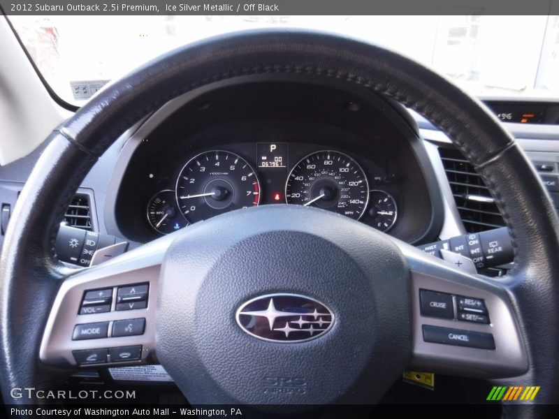 Ice Silver Metallic / Off Black 2012 Subaru Outback 2.5i Premium