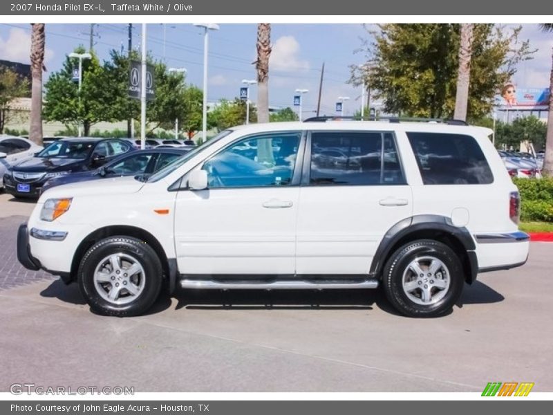 Taffeta White / Olive 2007 Honda Pilot EX-L