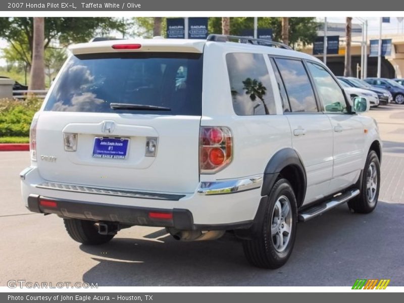 Taffeta White / Olive 2007 Honda Pilot EX-L