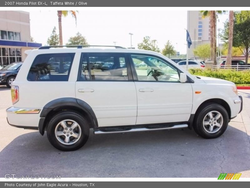 Taffeta White / Olive 2007 Honda Pilot EX-L