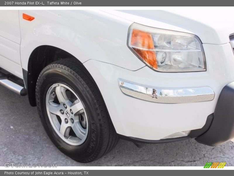 Taffeta White / Olive 2007 Honda Pilot EX-L
