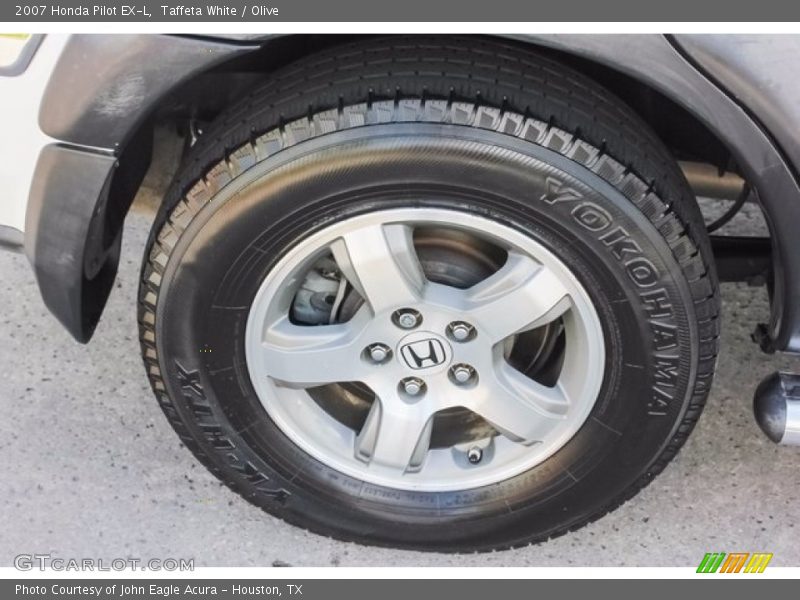 Taffeta White / Olive 2007 Honda Pilot EX-L