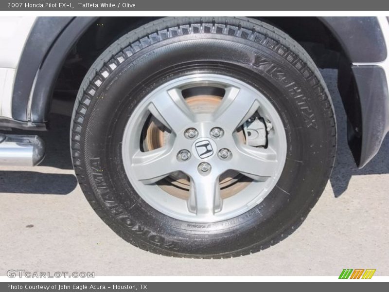 Taffeta White / Olive 2007 Honda Pilot EX-L