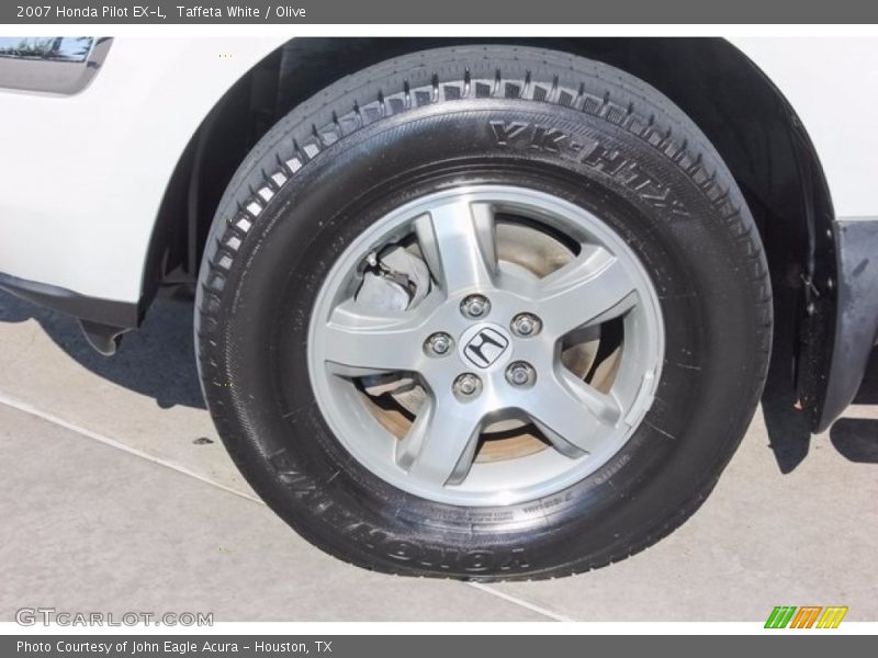 Taffeta White / Olive 2007 Honda Pilot EX-L
