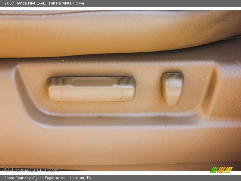 Taffeta White / Olive 2007 Honda Pilot EX-L
