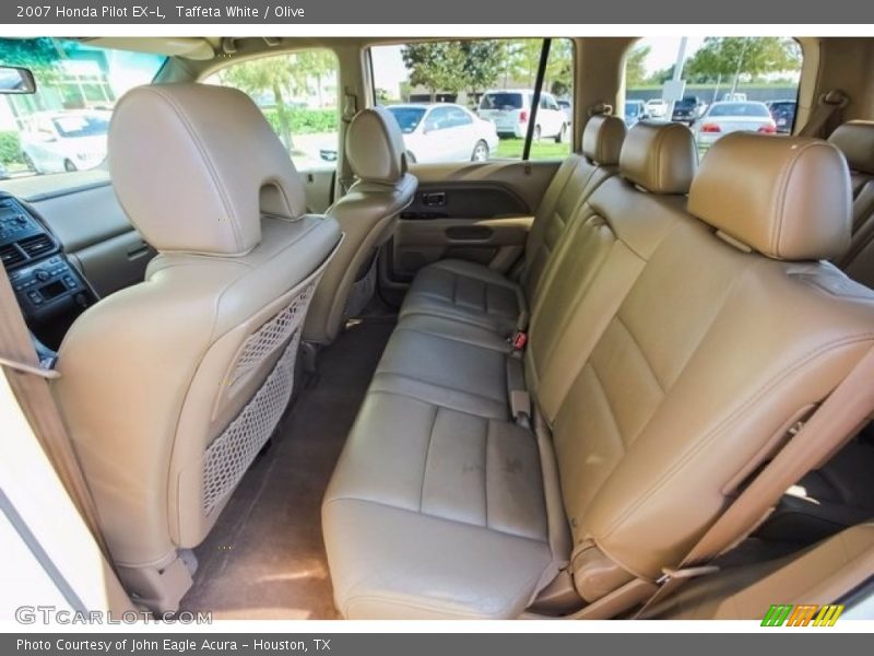Taffeta White / Olive 2007 Honda Pilot EX-L