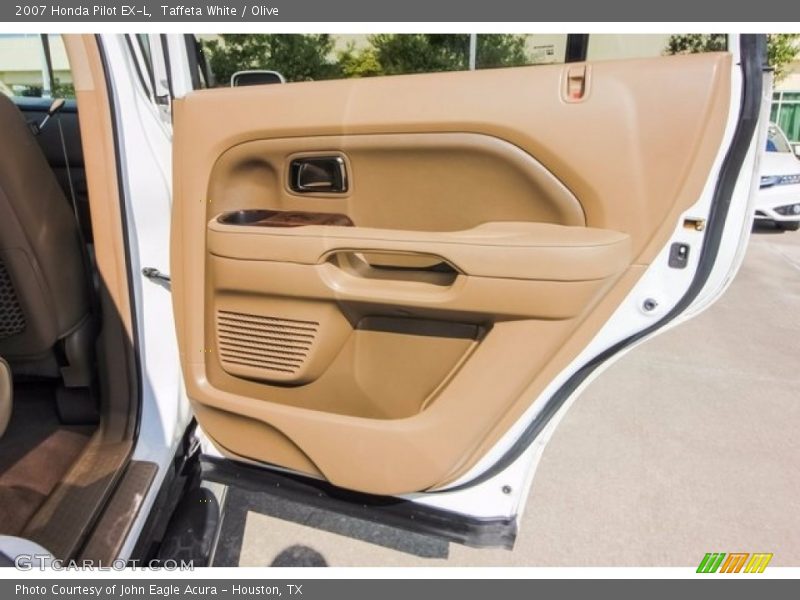 Taffeta White / Olive 2007 Honda Pilot EX-L