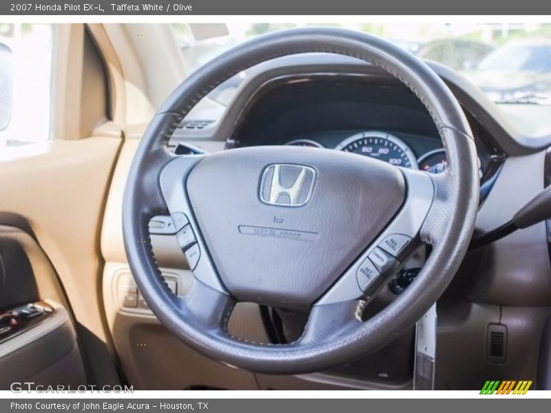 Taffeta White / Olive 2007 Honda Pilot EX-L