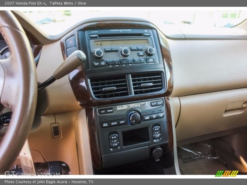 Taffeta White / Olive 2007 Honda Pilot EX-L