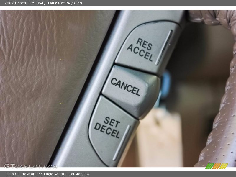Taffeta White / Olive 2007 Honda Pilot EX-L