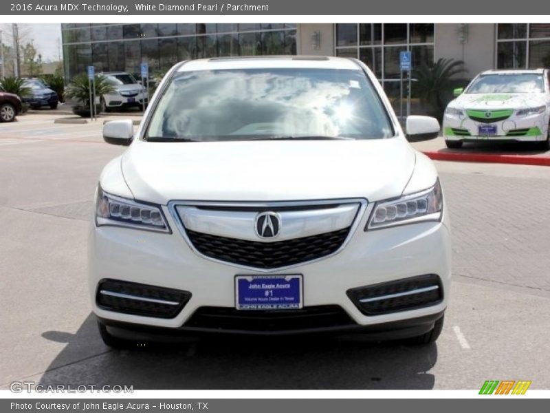White Diamond Pearl / Parchment 2016 Acura MDX Technology
