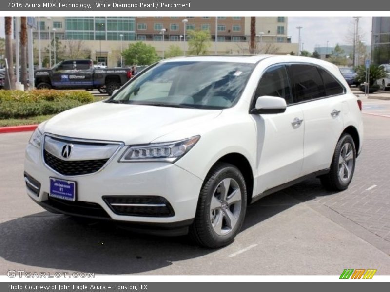 White Diamond Pearl / Parchment 2016 Acura MDX Technology