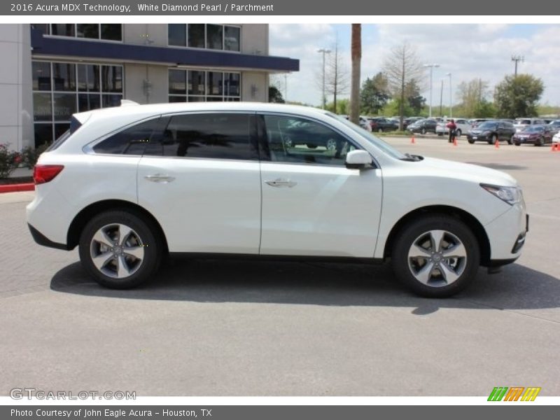 White Diamond Pearl / Parchment 2016 Acura MDX Technology