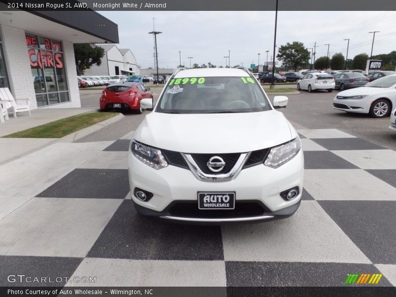 Moonlight White / Almond 2014 Nissan Rogue SL AWD
