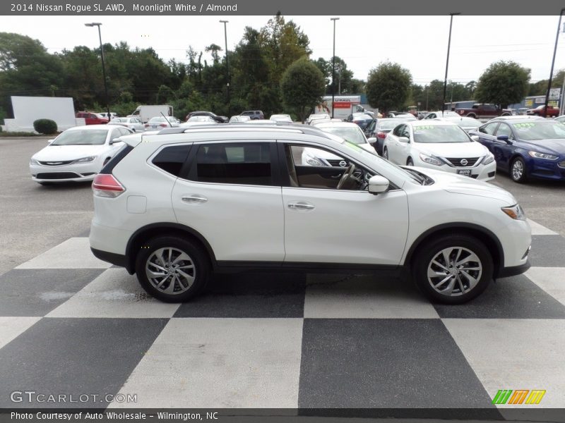 Moonlight White / Almond 2014 Nissan Rogue SL AWD