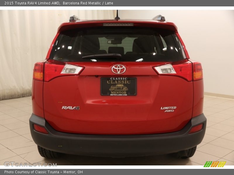 Barcelona Red Metallic / Latte 2015 Toyota RAV4 Limited AWD