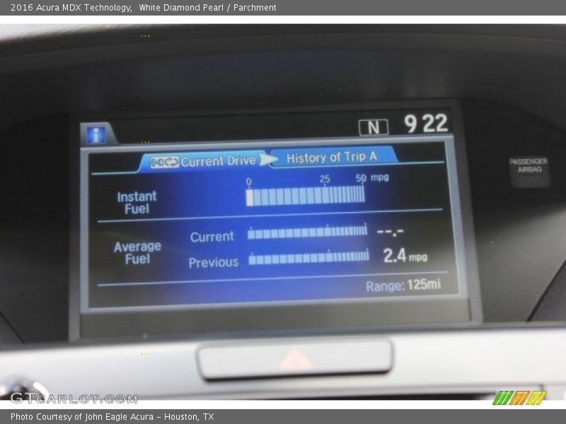 White Diamond Pearl / Parchment 2016 Acura MDX Technology