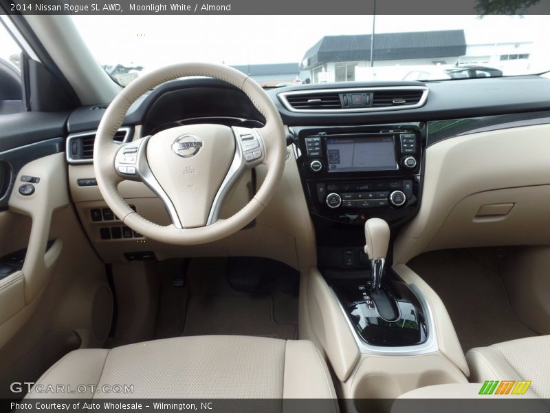 Moonlight White / Almond 2014 Nissan Rogue SL AWD